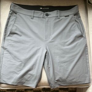 Travis Mathew Gray Flat Front Shorts